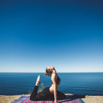 yoga en bord de mer